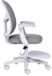 Кресло детское с подставкой для ног BRABIX &quot;Toy MG-205&quot;, сетка/ткань TW, серое, 533153