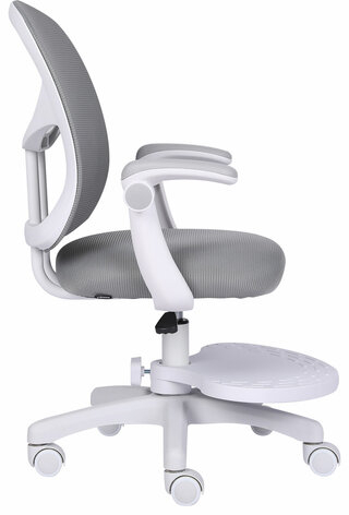 Кресло детское с подставкой для ног BRABIX &quot;Toy MG-205&quot;, сетка/ткань TW, серое, 533153