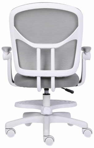 Кресло детское с подставкой для ног BRABIX &quot;Toy MG-205&quot;, сетка/ткань TW, серое, 533153