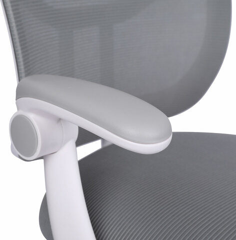 Кресло детское с подставкой для ног BRABIX &quot;Toy MG-205&quot;, сетка/ткань TW, серое, 533153