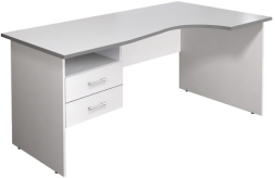 Стол кривол. с тумбой П КМ77 (СМ6П+ТМ11)