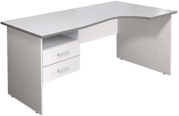 Стол кривол. с тумбой П КМ77 (СМ6П+ТМ11)