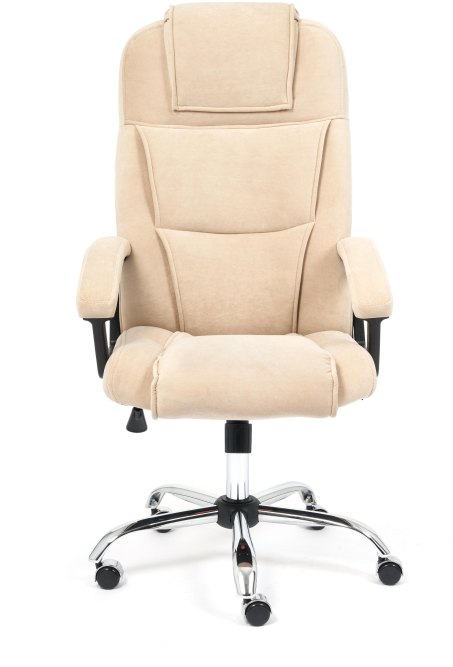Кресло BERGAMO (хром) флок , бежевый, 7