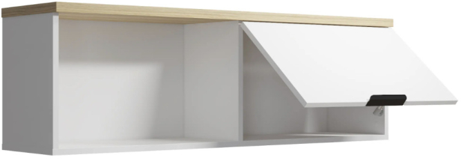 Полка Скайлайт СЛ-41 блэквуд ячменный/белый/меренга