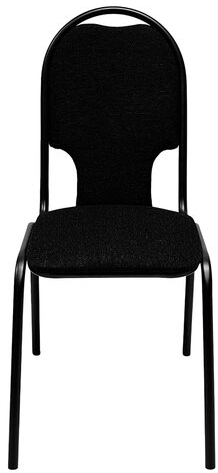 Стул для посетителей РС02М, черный каркас, ткань черная