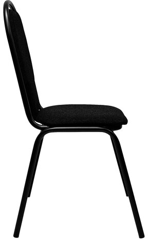 Стул для посетителей РС02М, черный каркас, ткань черная