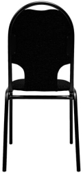 Стул для посетителей РС02М, черный каркас, ткань черная