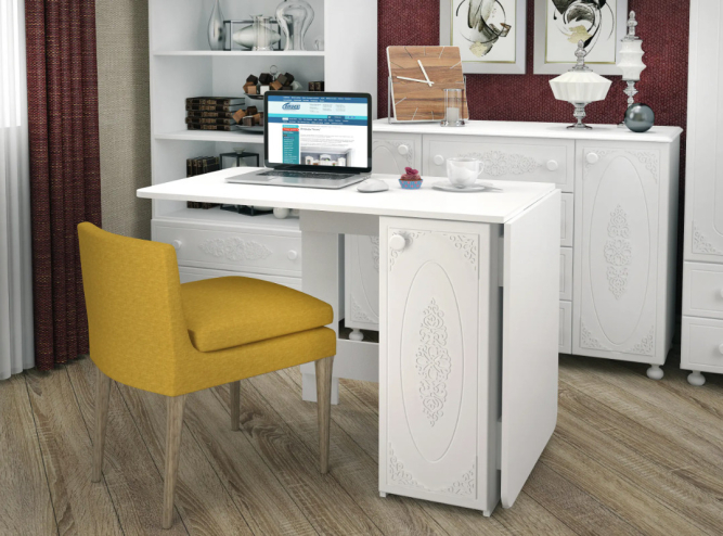 Стол раскладной СМ-5 белое дерево