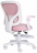 Кресло детское с подставкой для ног BRABIX "Sky MG-206", велюр, розовое, 533154