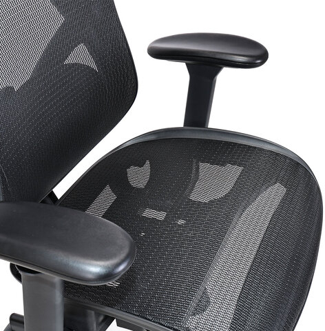 Кресло BRABIX PREMIUM "Axion ER-701", синхромеханизм, регулируемые подголовник и спинка, сетка, черное, 532965