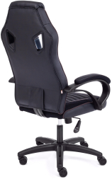 Кресло PILOT кож/зам/ткань, черный/черный перфорированный/коричневый, 36-6/36-6/06/36-36/TW-11