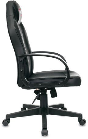 Кресло компьютерное BRABIX "Game GM-017", экокожа/ткань, черное, 532641, GM-017_532641