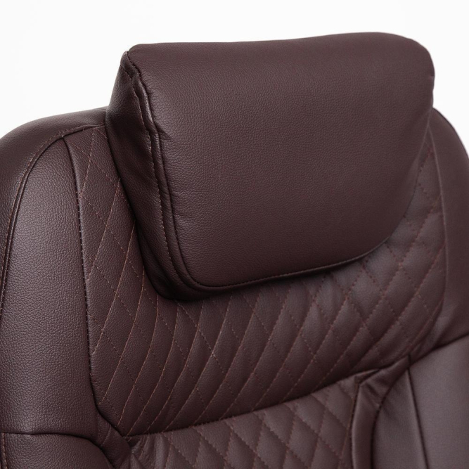 Кресло TRUST кож/зам, коричневый/коричневый стеганный/коричневый, 36-36/36-36/6/36-36/06