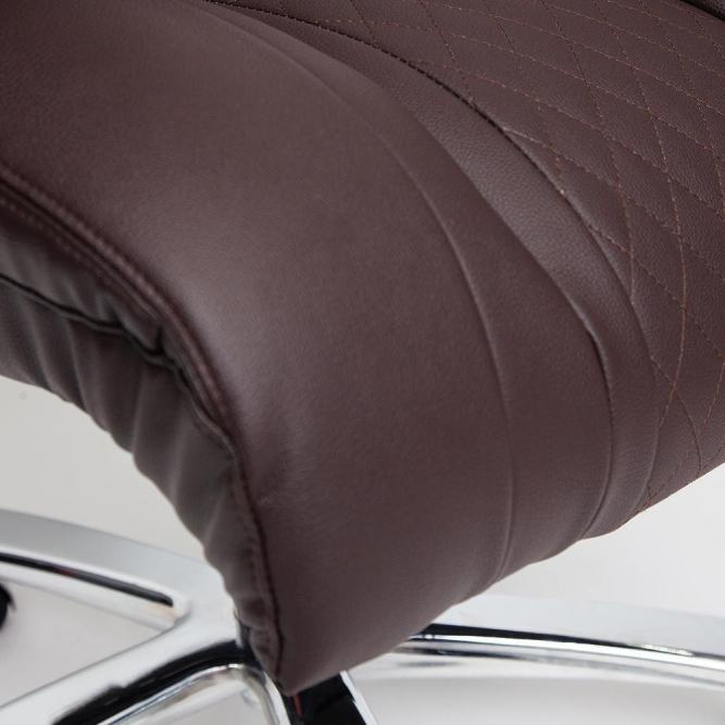 Кресло TRUST кож/зам, коричневый/коричневый стеганный/коричневый, 36-36/36-36/6/36-36/06