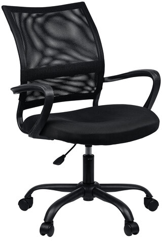 Кресло BRABIX Cargo MG-391, до 130 кг, пятилучие металлическое, ткань/сетка, черное, 532786