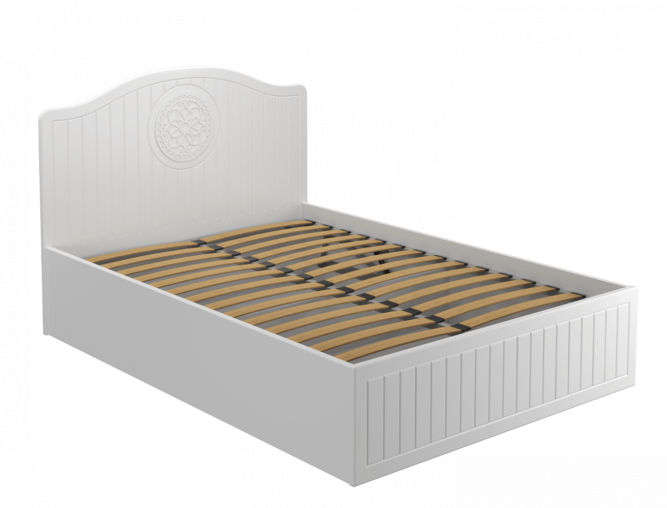 Кровать «Монблан» МБ (605К-607К) белое дерево