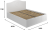 Кровать «Монблан» МБ (605К-607К) белое дерево