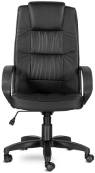 Кресло офисное "Премьер", кожзам, черное
