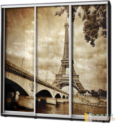 Шкаф купе 3х дв Фотопечать № 80