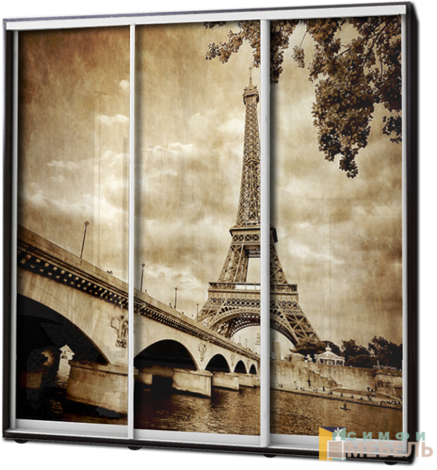 Шкаф купе 3х дв Фотопечать № 80