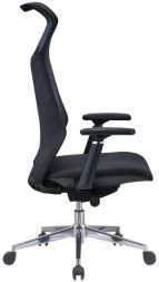 Кресло офисное CHAIRMAN CH 583 SL, хром, 3D подлокотники, синхромеханизм, ткань, темно-серое, 7131358