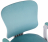 Кресло детское с подставкой для ног BRABIX "Sky MG-206", велюр, голубое, 533155