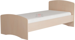 Кровать-4 одинарная с 2-мя фигурными спинками