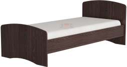 Кровать-4 одинарная с 2-мя фигурными спинками