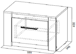 Тумба прикроватная Гамма-20