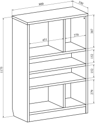 Стеллаж для гостиниц Виктория ВИ-5