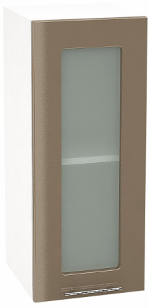 Шкаф верхний со стеклом с 1 створкой Кухня Валерия ШВС 300 (глянец)