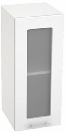 Шкаф верхний со стеклом с 1 створкой Кухня Валерия ШВС 300 (глянец)