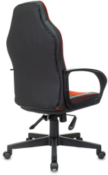 Кресло компьютерное BRABIX "Game GM-017", экокожа/ткань, черное/красное, 532642, GM-017_532642