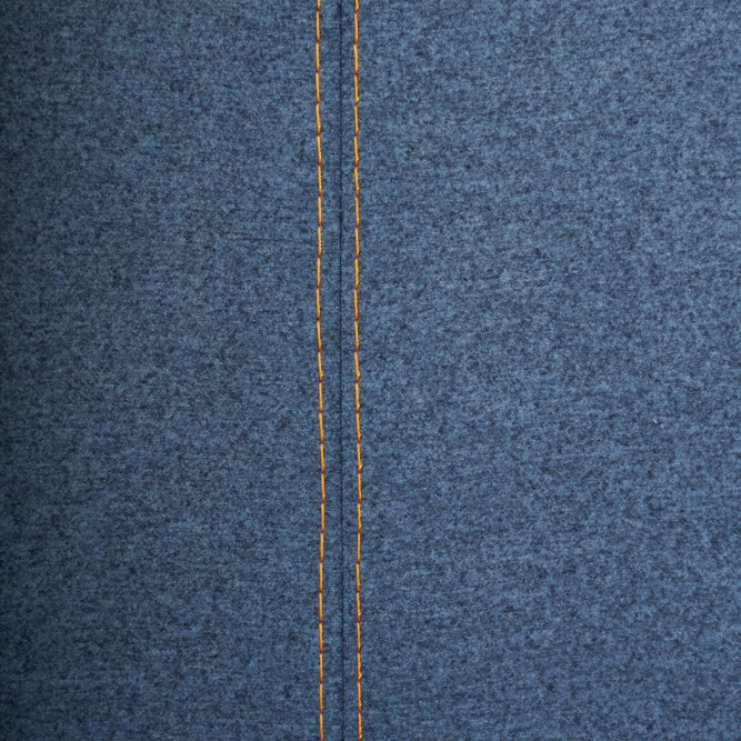 Кресло RIO экошерсть/кож/зам, синий/металлик, 1811-30/36