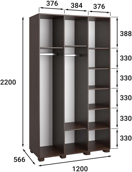 Шкаф «Монблан» МБ-24К венге