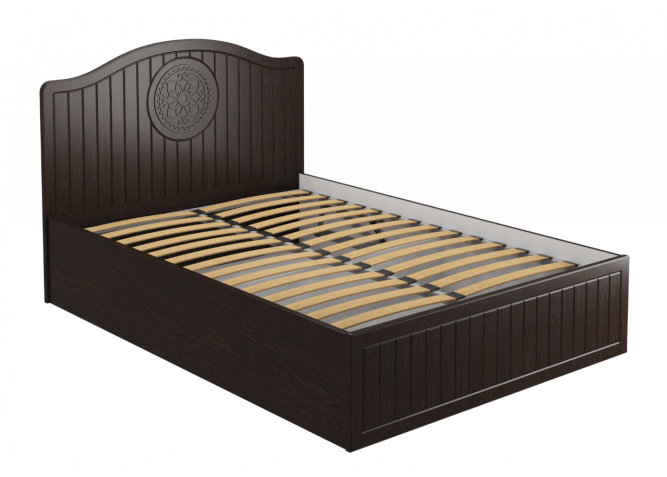 Кровать «Монблан» МБ (605К-606К) орех шоколадный