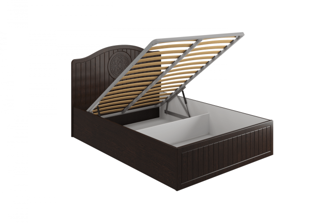 Кровать «Монблан» МБ (605К-606К) орех шоколадный