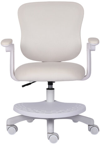 Кресло детское с подставкой для ног BRABIX "Sky MG-206", велюр, бежевое, 533156