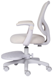 Кресло детское с подставкой для ног BRABIX &quot;Sky MG-206&quot;, велюр, бежевое, 533156