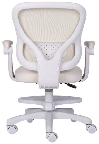 Кресло детское с подставкой для ног BRABIX "Sky MG-206", велюр, бежевое, 533156