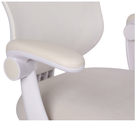 Кресло детское с подставкой для ног BRABIX "Sky MG-206", велюр, бежевое, 533156