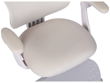 Кресло детское с подставкой для ног BRABIX "Sky MG-206", велюр, бежевое, 533156