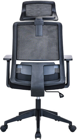 Кресло BRABIX PREMIUM "Agent ER-404", поясничная поддержка, регулируемый подголовник, ткань/сетка, черное, 532970