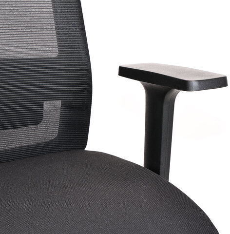 Кресло BRABIX PREMIUM "Agent ER-404", поясничная поддержка, регулируемый подголовник, ткань/сетка, черное, 532970