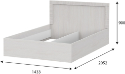 Кровать двойная (универсальная) Гамма-20