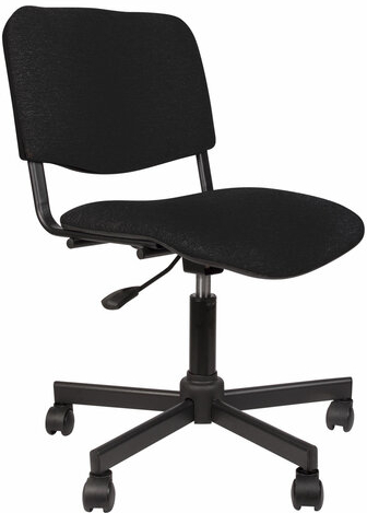 Кресло КР09, без подлокотников, черное, КР01.00.09-101-