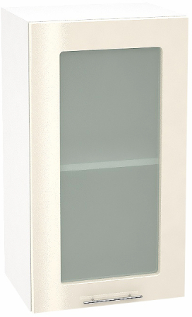 Шкаф верхний со стеклом с 1 створкой Кухня Валерия ШВС 400 (глянец)