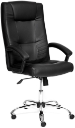 Кресло MAXIMA Хром кож/зам, черный, 36-6