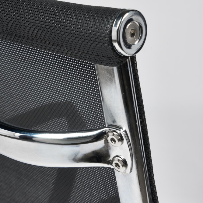 Кресло URBAN-LOW M ткань/сетка, черный