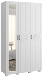 Шкаф «Монблан» МБ-24К комбинированный белое дерево